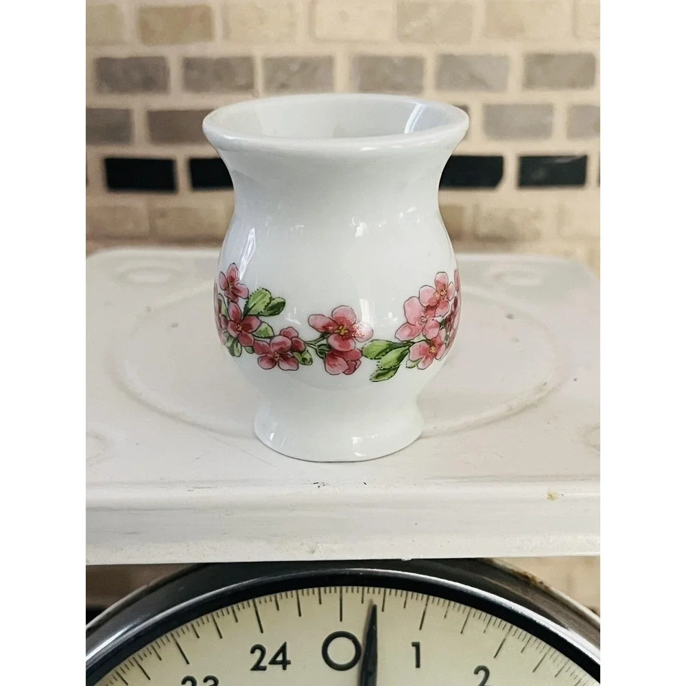 Vintage‎ Miniature Vase by 'FUNNY DESIGN' made in West Germany Pink Flowers Mini